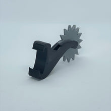 Load image into Gallery viewer, ShoeTails Mini Spinning Spurs Black with Customized Rowel Color for Crocs* (1 Pair)