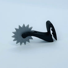 Load image into Gallery viewer, ShoeTails Mini Spinning Spurs Black with Silver for Clogs and Shoes (1 Pair)