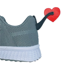 Load image into Gallery viewer, ShoeTails Mini Spinning Spurs Black with Red Heart for Clogs and Shoes (1 Pair)