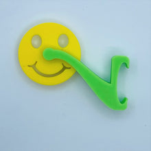 Load image into Gallery viewer, ShoeTails Mini Spinning Spurs Green with Yellow Smiley for Crocs* (1 Pair)
